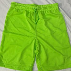 Boy’s Neon Green Athletic Shorts